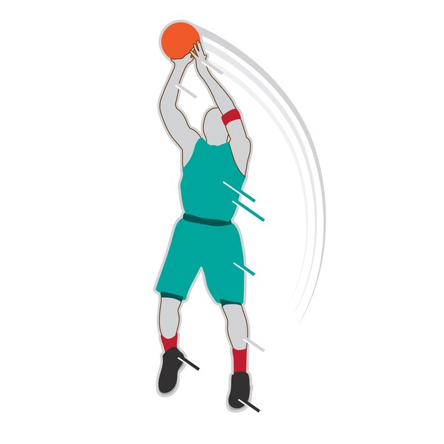 Basketball player pose Stock Photo | Adobe Stock